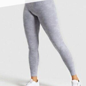 Gymshark Lilac Light Gray Camo Seamless Leggings size XS